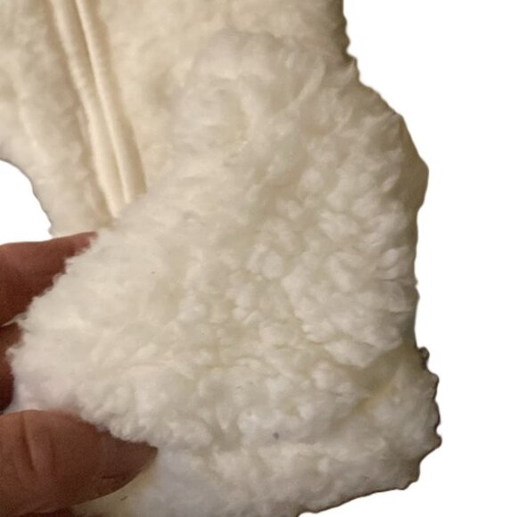 One-Piece Hooded Fleece | Hudson Baby Sleep and Play | Cream Bear | 9-12M - Picture 9 of 11